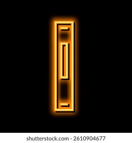 line scroll neon light sign vector. line scroll illustration