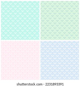 Line seamless pattern, Abstract geometric background, Abstract pattern simple shape, Line background set, vector illustration.