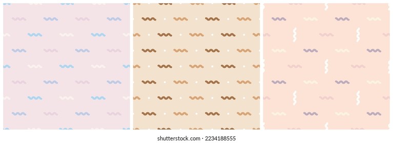 Patrón sin soldadura de línea, fondo geométrico abstracto, forma simple de patrón abstracto, conjunto de fondo de banda, ilustración vectorial.