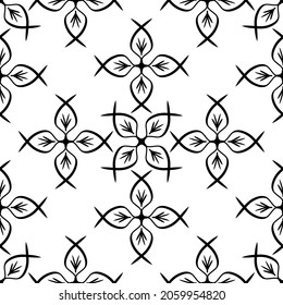 Patrón sin fisuras de línea aislado. Dibujo a mano de Doodle. Esbozar ilustración de material vectorial. EPS 10