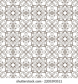 Line seamless pattern isolated. Doodle hand drawn art. Sketch vector stock illustration. EPS 10