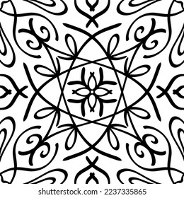 Line seamless pattern isolated. Doodle hand drawn art. Sketch vector stock illustration. EPS 10