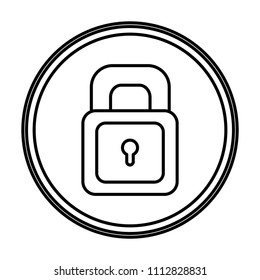 line security padlock protection object emblem