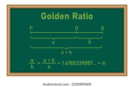 Line segment in the golden ratio in mathematics. math resources for teachers and students.