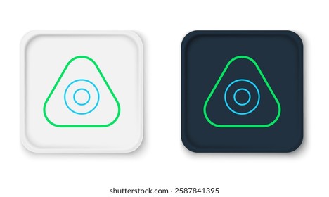 Line Sewing chalk icon isolated on white background. Colorful outline concept. Vector