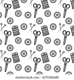 line sewing textile fashion objects background