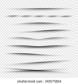 Line Shadow - Website Design Elements On Isolated Background