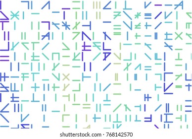 Line or shape illustrations background abstract, artistic texture. Vector isolated on white.