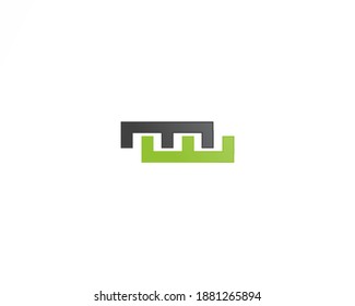 Line shape logo for universal symbol icon design