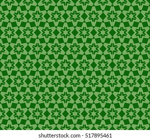 line and shape. seamless flower pattern. vector illustration. green color. for design invitation, textile, wallpaper.