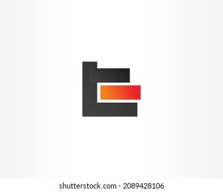 Line shape. Simple logo design icon