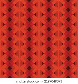 Line and shaper geometric red colro grunge pattern background, seamless background concept elegant fabric and ethnic