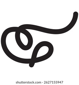  Line Shapes . Dynamic Squiggles, Swirls and Spiral Ribbons. vector illustration . EPS 10 AI