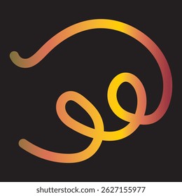  Line Shapes . Dynamic Squiggles, Swirls and Spiral Ribbons. vector illustration . EPS 10 AI