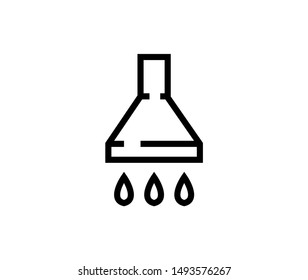 Line shawer icon isolated on white background. Outline bathroom symbol for website design, mobile application, ui. Shower pictogram. Vector illustration, editable strok. Eps10