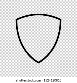 line shield icon symbol design vector 