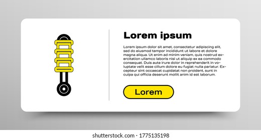 Line Shock absorber icon isolated on white background. Colorful outline concept. Vector