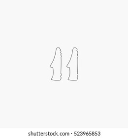 line shoe icon