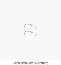 line shoe icon