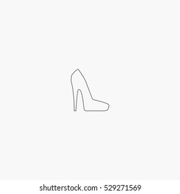 line shoe icon