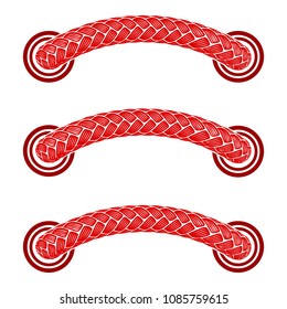 Line shoelaces icon. Simple illustration of line shoelaces vector icon for web design isolated on white background