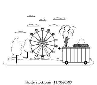 line shop car and ferris wheel mechanical