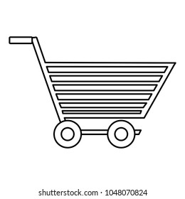 line shopping cart design to market sale