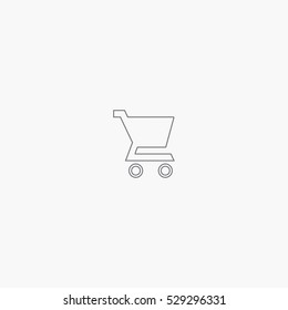 line shopping cart icon