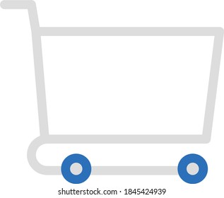 Line Shopping Cart Icon Illustration 