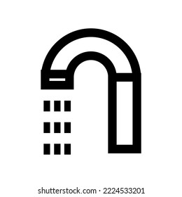 Icono de ducha de línea aislado en fondo blanco. Esquema de símbolos de baño para diseño de sitios web, aplicación móvil, ui. Colección de pictograma de ducha. Ilustración vectorial, trazo editable. Eps10
