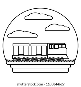 line side train transport wagon way carriage