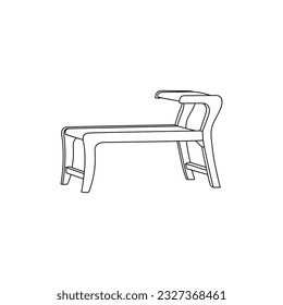 line simple Cabinet furniture design, element graphic illustration template