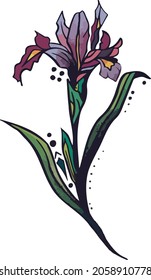 Vector de silueta de paro de esbozo de línea