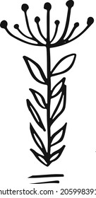 Vector de silueta de paro de esbozo de línea