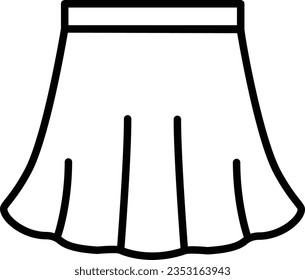a Line skirt icon design