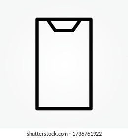 line smartphone icon vector illustration