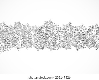 line with snowflakes