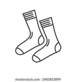 line socks icon vector element design template web