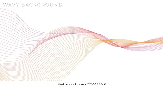 Linienweiches Muster, Hintergrund. Minimalistische Linien-Tapete. Design, Geschäftswelt, Verpackungsdesign und Druck abdecken oder