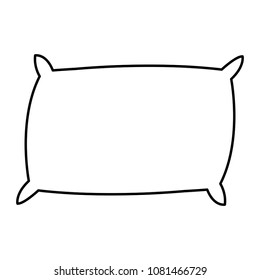 line soft sleep pillow comfortable object