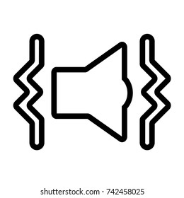Line Sound (Vibrate Mode) Speaker Icon