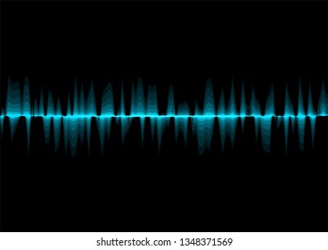 line soundwave abstract background with voice music technology