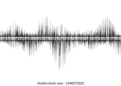 line soundwave abstract background with voice music technology