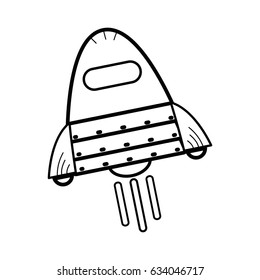 line space rocket galaxy sky travel