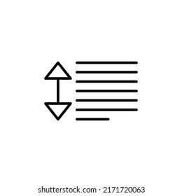 line spacing editable stroke icon, Smart stroke icon