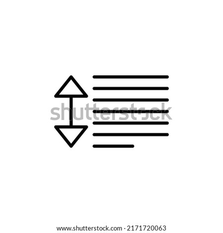 line spacing editable stroke icon, Smart stroke icon