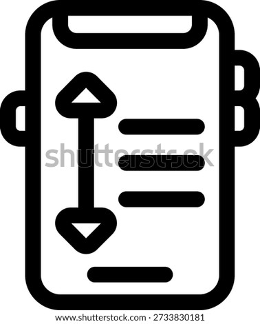 Line Spacing Line vector Icon Design