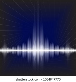 Line  spectrum on dark background