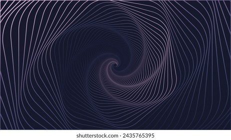 Fondo abstracto espiral de la línea. Fondo de degradado de línea abstracta con color brillante se puede utilizar en diseño de portada, diseño de libro, póster, volante, sitio web. EPS 10