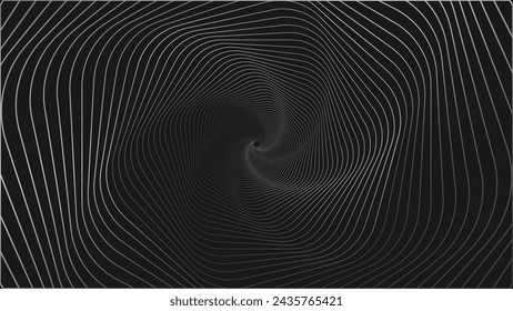 Fondo abstracto espiral de la línea. Fondo de degradado de línea abstracta con color brillante se puede utilizar en diseño de portada, diseño de libro, póster, volante, sitio web. EPS 10